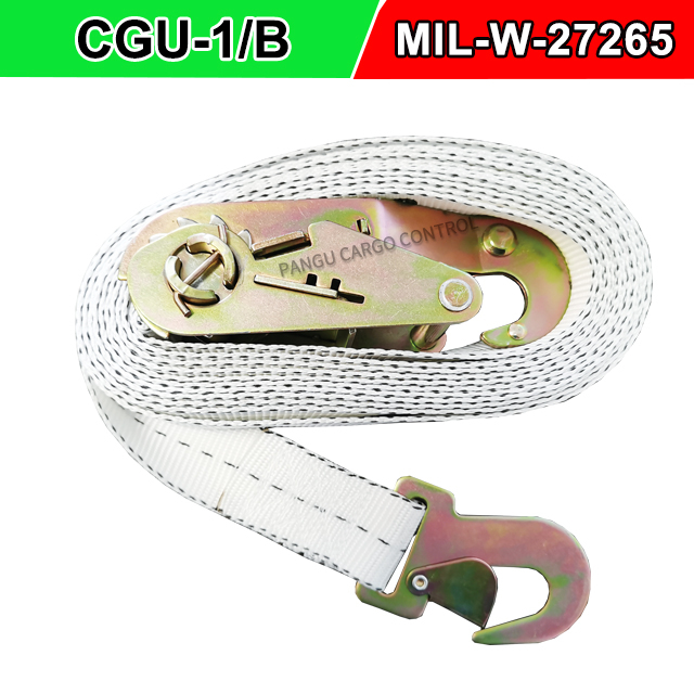 OEM/ODM Military Ratchet tie down Straps CGU1/B MILW27265 Nylon