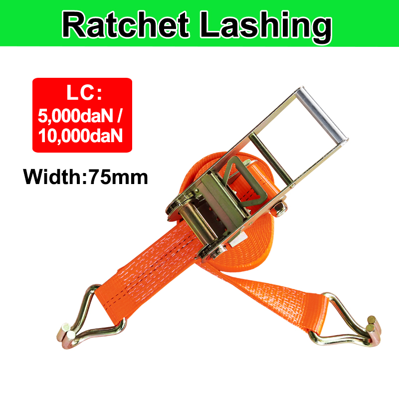 thumbnail interactive-video image 1 of EAL 5m Ratchet Lashing Strap – 500cm Transport Strap With Ratchet & Hook – 10301-1 1 of 3