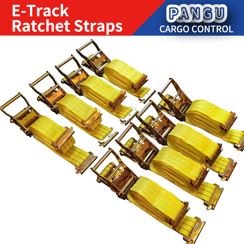 E Track Ratchet straps E track Cam buckle strap 2" x 12'/15'/16'/20
