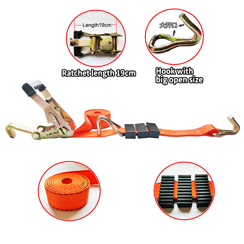 OEM Car Transporter Lashing Straps Vehicle Car Lashing Wheel tie down E